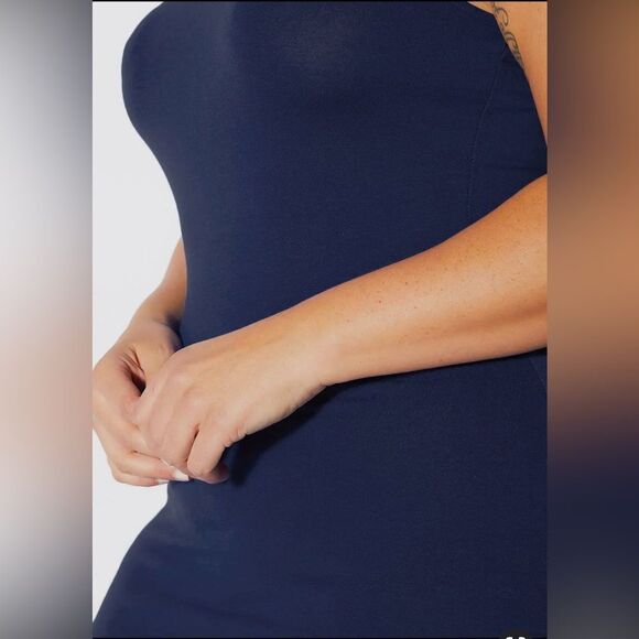 Chic Navy Sleeveless Maxi Dress - Picture 4 of 4